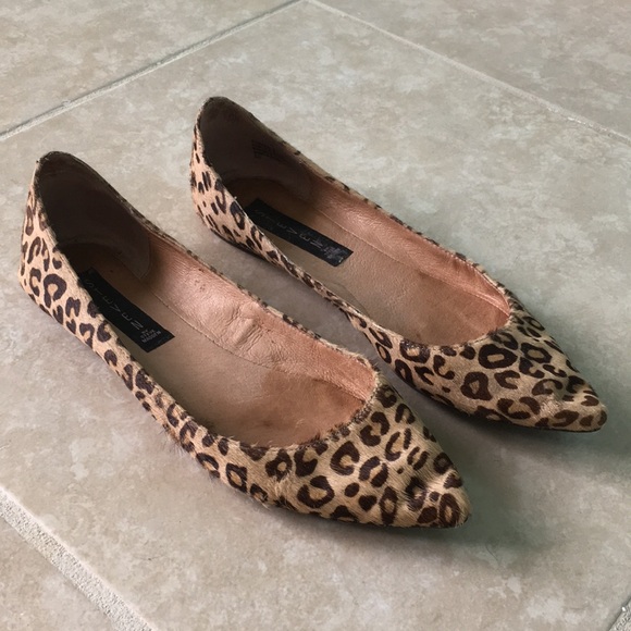 steve madden calf hair leopard flats
